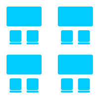 Conference room layout - classroom style