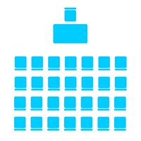Conference room layout - theater style